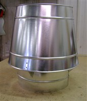 High velocity roof exhaust hood