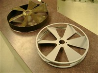 Replicated antique fan blade