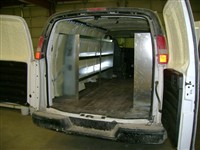 Custom van shelving